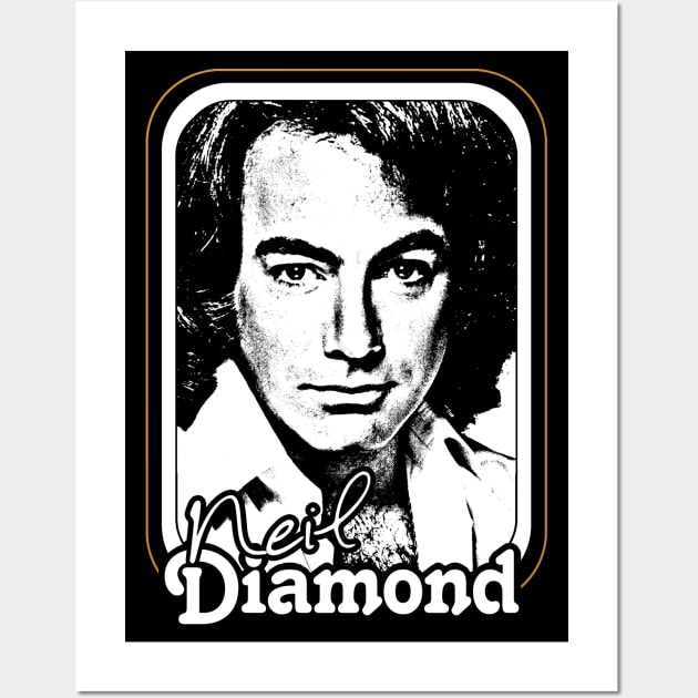 Neil Diamond /// Retro 1970s Fan Design Wall Art by DankFutura